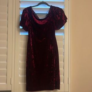 Eliza J velvet dress